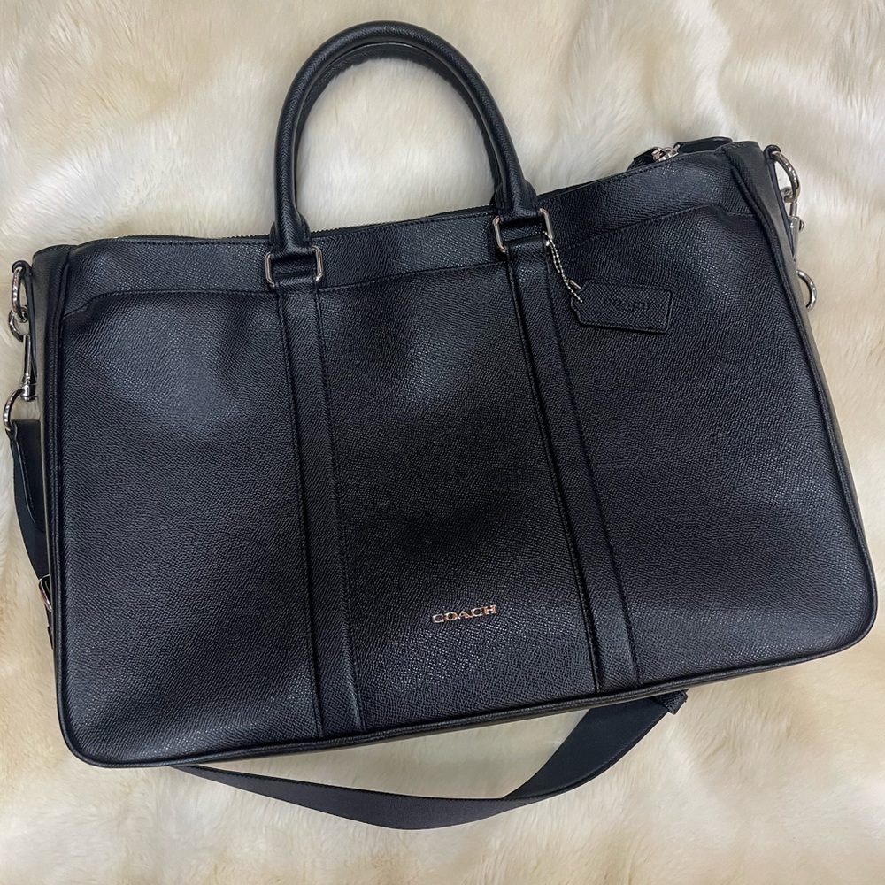 COACH Authentic Metropolitan Laptop Bag / Briefcase Black